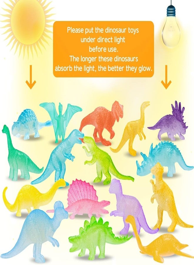 VERAT 6 Pc Dinosaur Figure Mini Jungle Toys Set Realistic Wild Plastic Animal Learning Party Favors for Boys Girls Kids Toddlers Forest Small Playset Cupcake Topper Safari (Multicolor) - Image 2